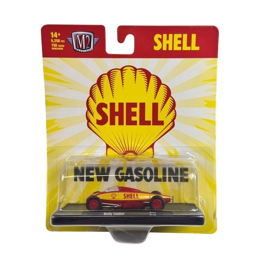 M2 Machines Auto-Drivers Shell Belly Tanker R117 1:64 Diecast Car 2023 New Gasol